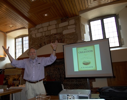 Photo Credit: Julia Vitullo-Martin; Description: Michael Ruse in Cambridge